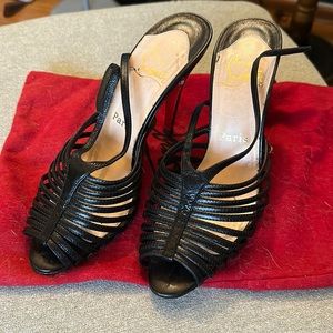 Christian Louboutin strappy heels size 39 worn with lots of life left